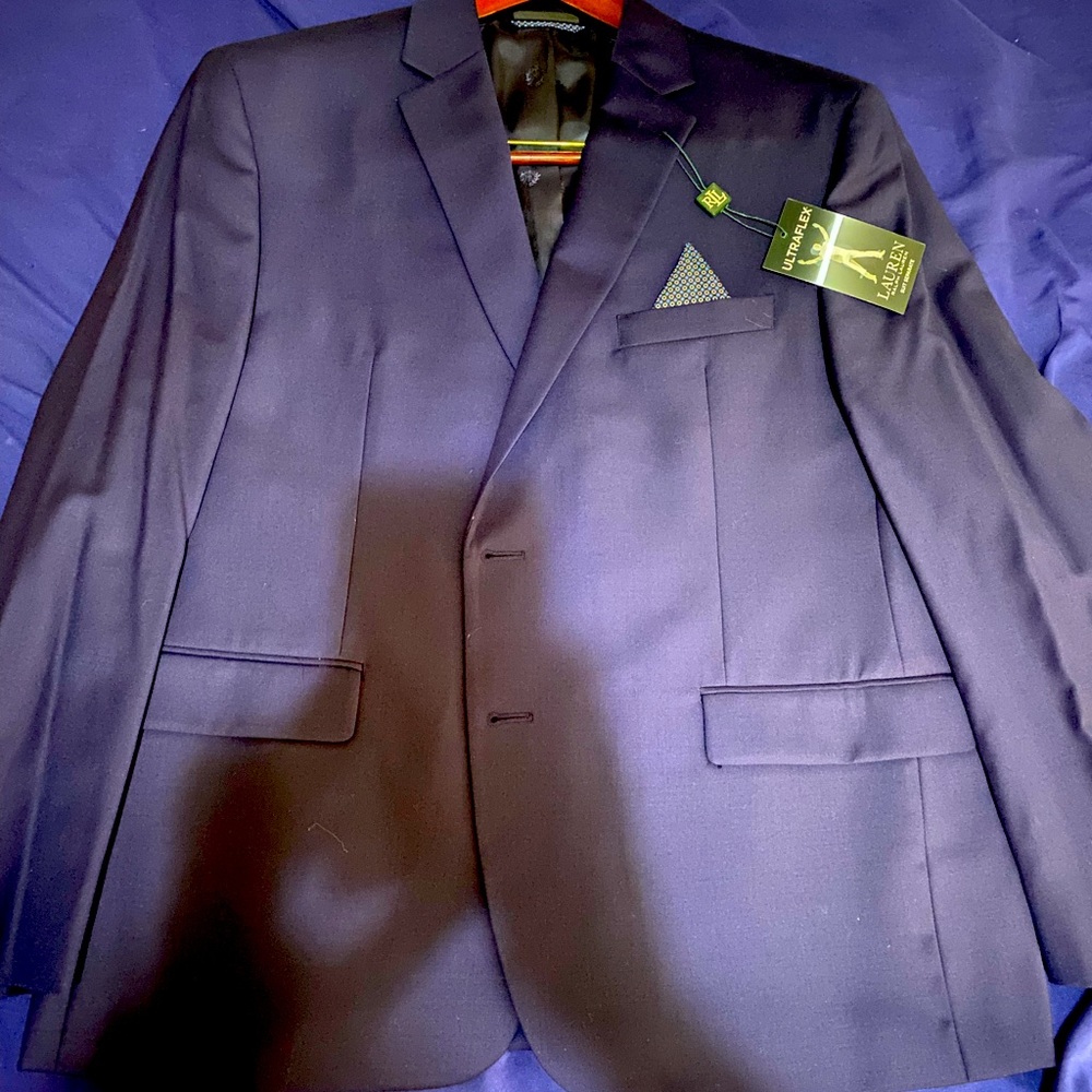 Lauren Navy blue slim fit suit jacket. Jacket only!